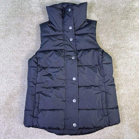 Old Navy Jackets & Blazers - Old Navy Puffer Vest Womens XS Gray Fleece Lined Quilted Winter Layer Cozy F268
